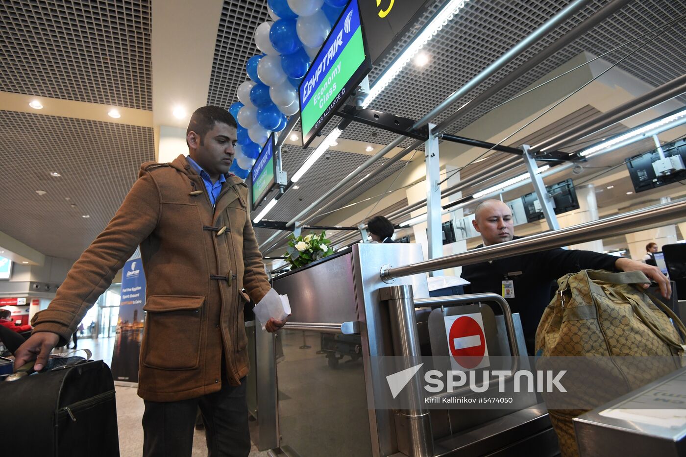First Cairo-Moscow flight by EgyptAir Airlines