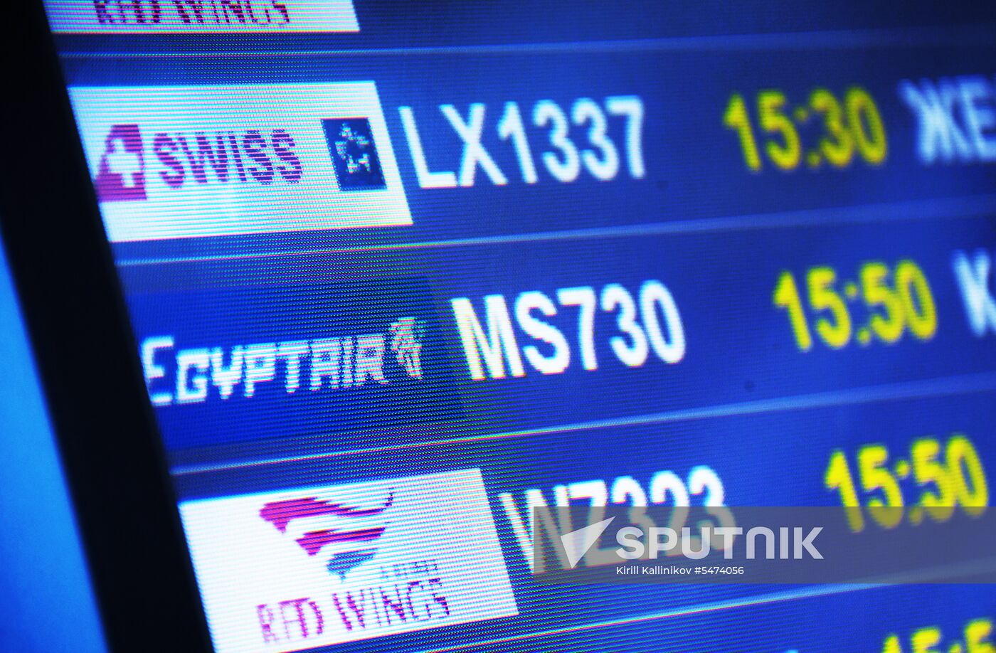 First Cairo-Moscow flight by EgyptAir Airlines