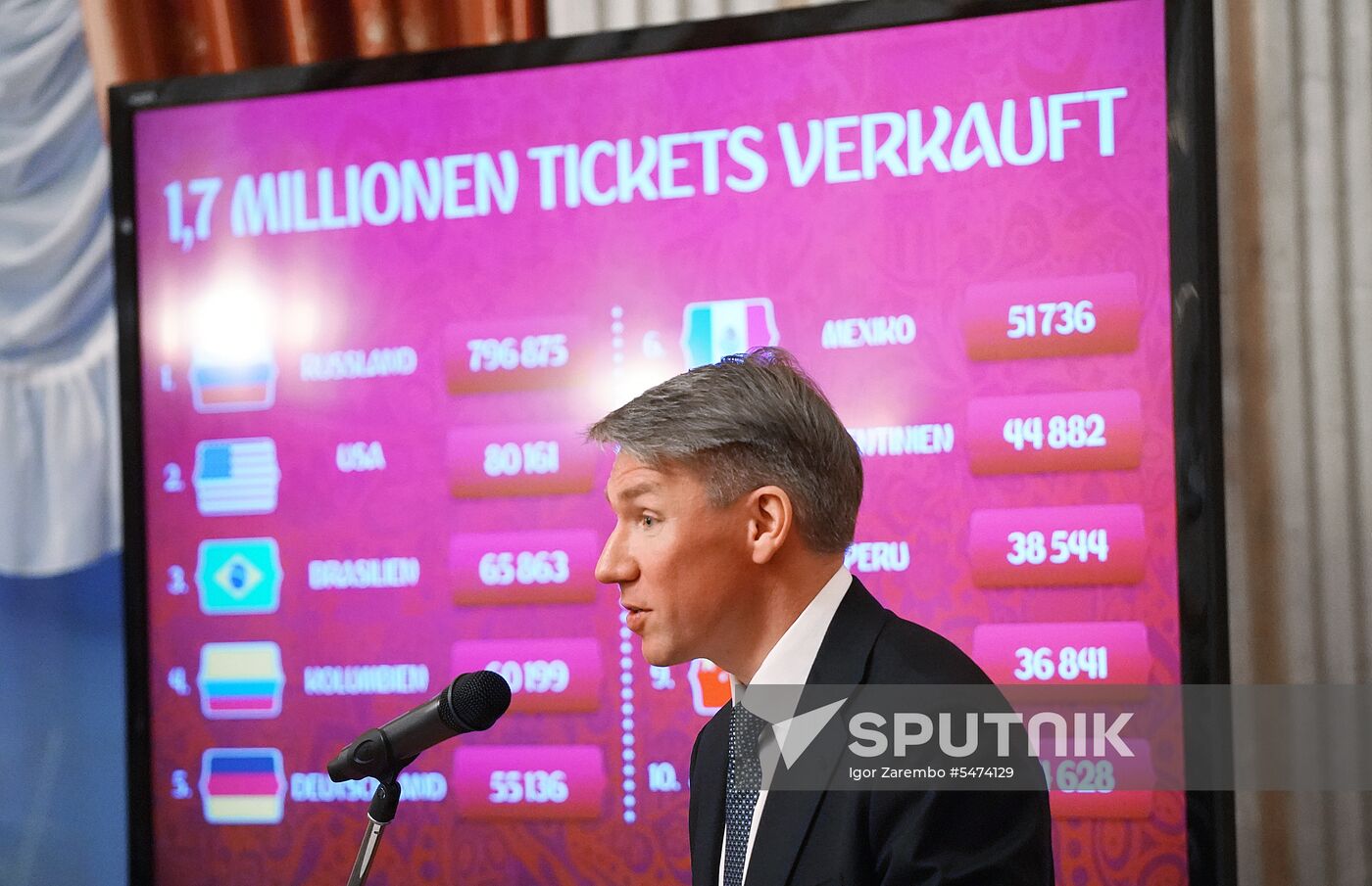 Presentation of 2018 FIFA World Cup at Russian Embassy in Berlin