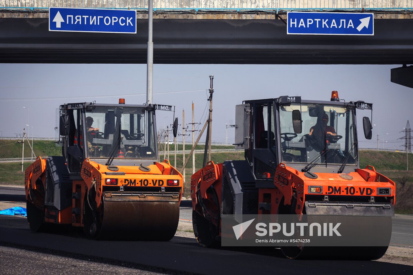 Road maintenance in North Ossetia