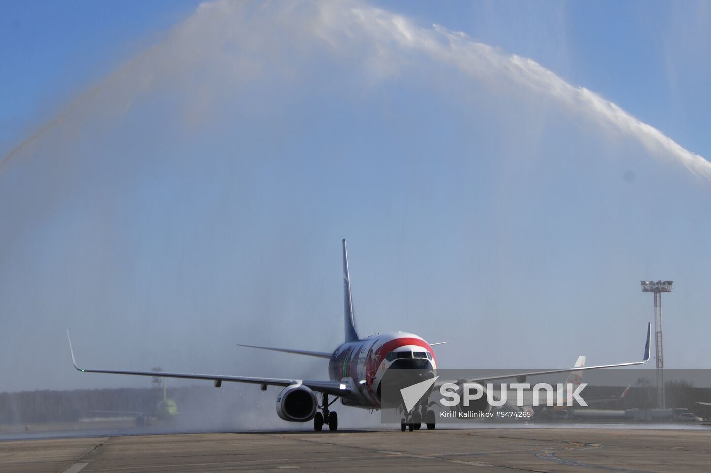 First Cairo-Moscow flight by EgyptAir Airlines
