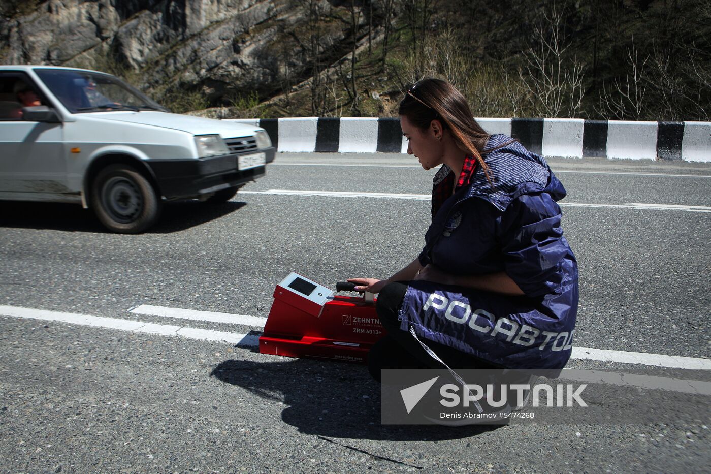 Road maintenance in North Ossetia