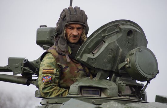 Military equipment in Luhansk region