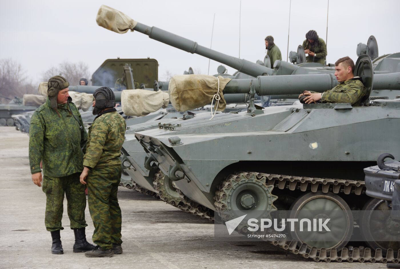 Military equipment in Luhansk region