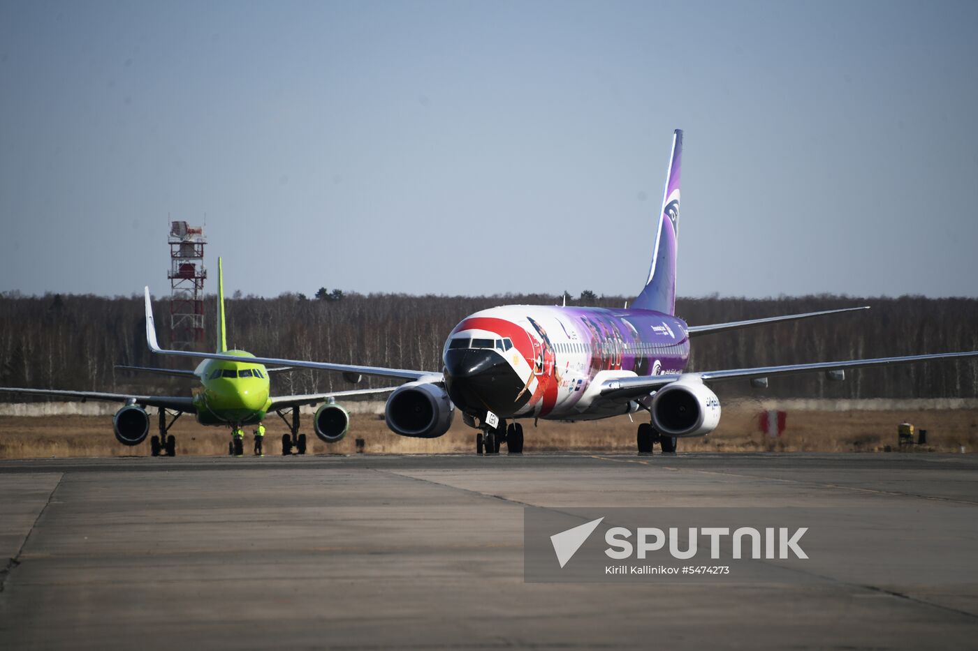 First Cairo-Moscow flight by EgyptAir Airlines