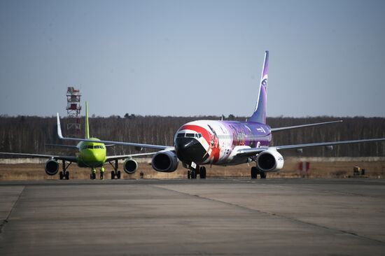 First Cairo-Moscow flight by EgyptAir Airlines