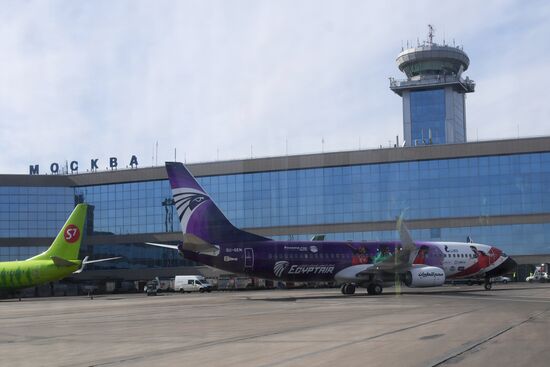 First Cairo-Moscow flight by EgyptAir Airlines