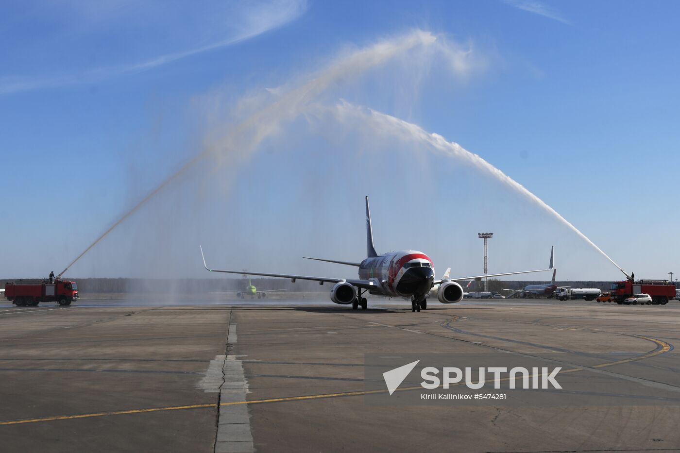 First Cairo-Moscow flight by EgyptAir Airlines