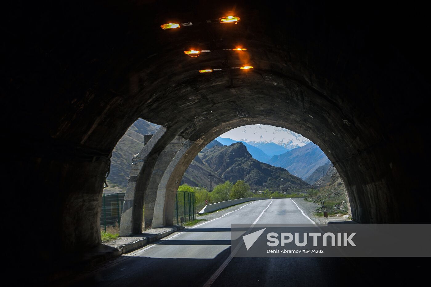 Road maintenance in North Ossetia