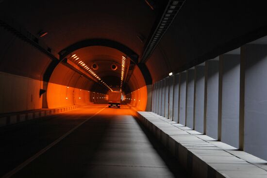 Road maintenance in North Ossetia