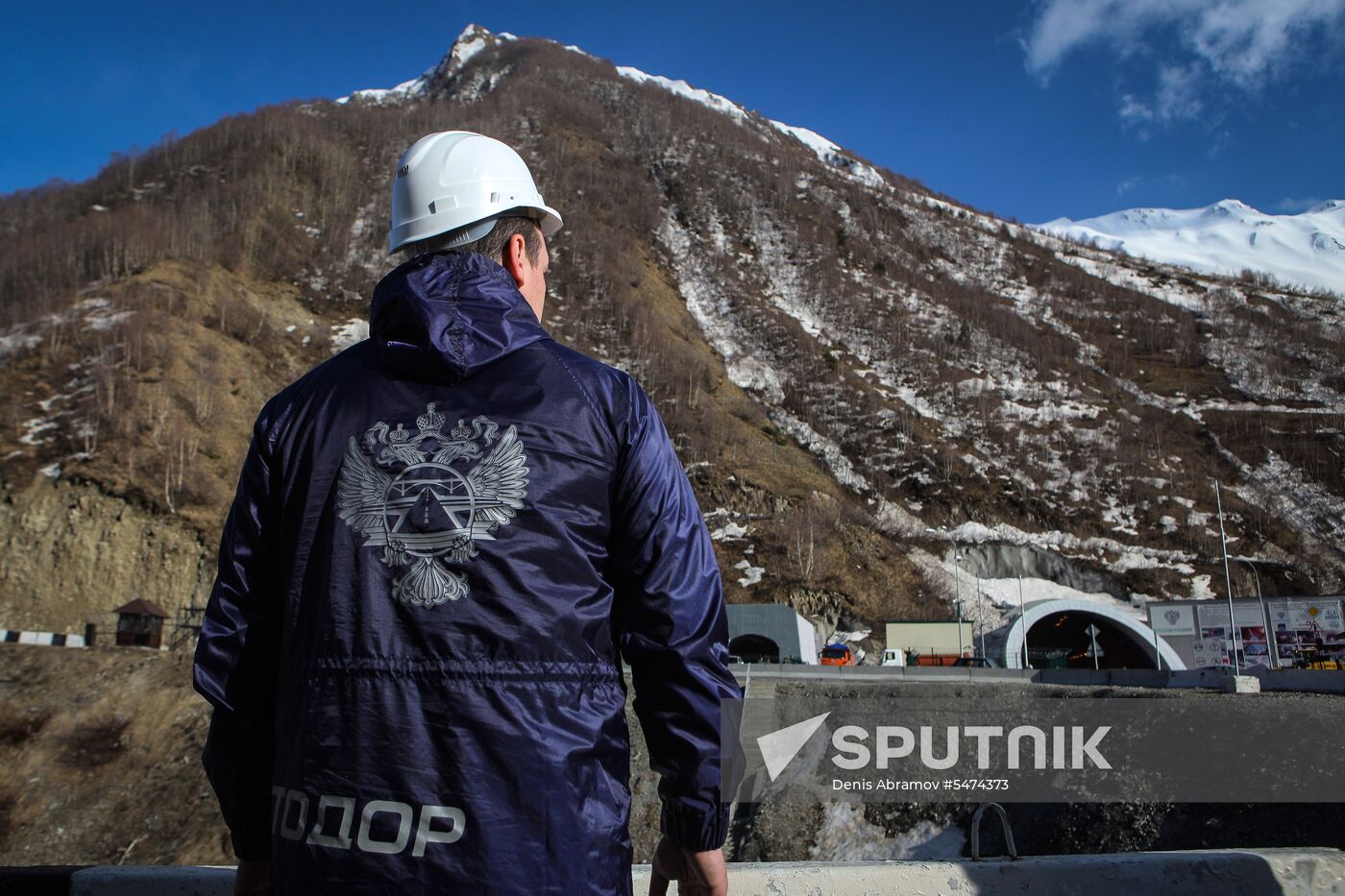 Road maintenance in North Ossetia