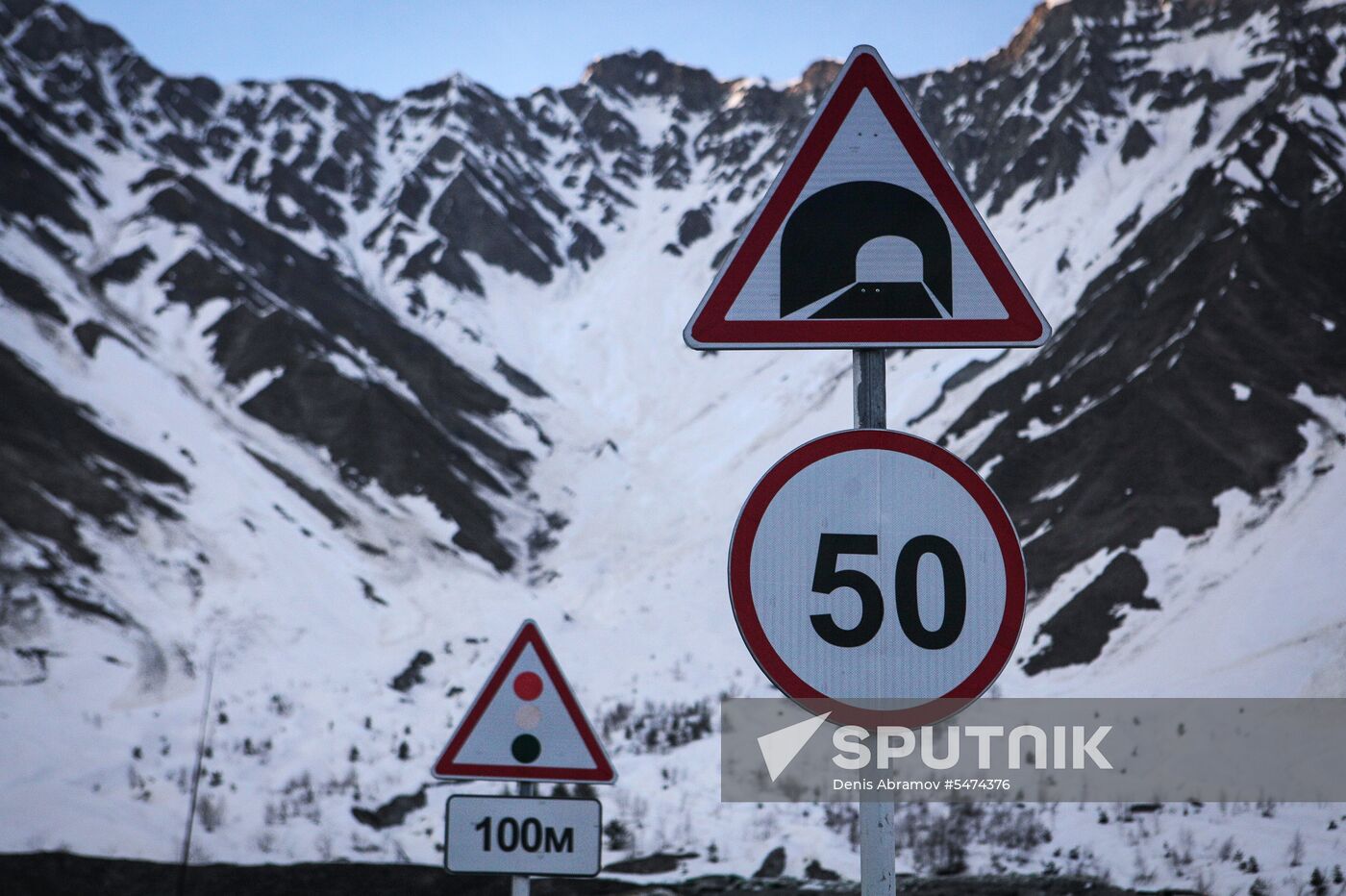 Road maintenance in North Ossetia