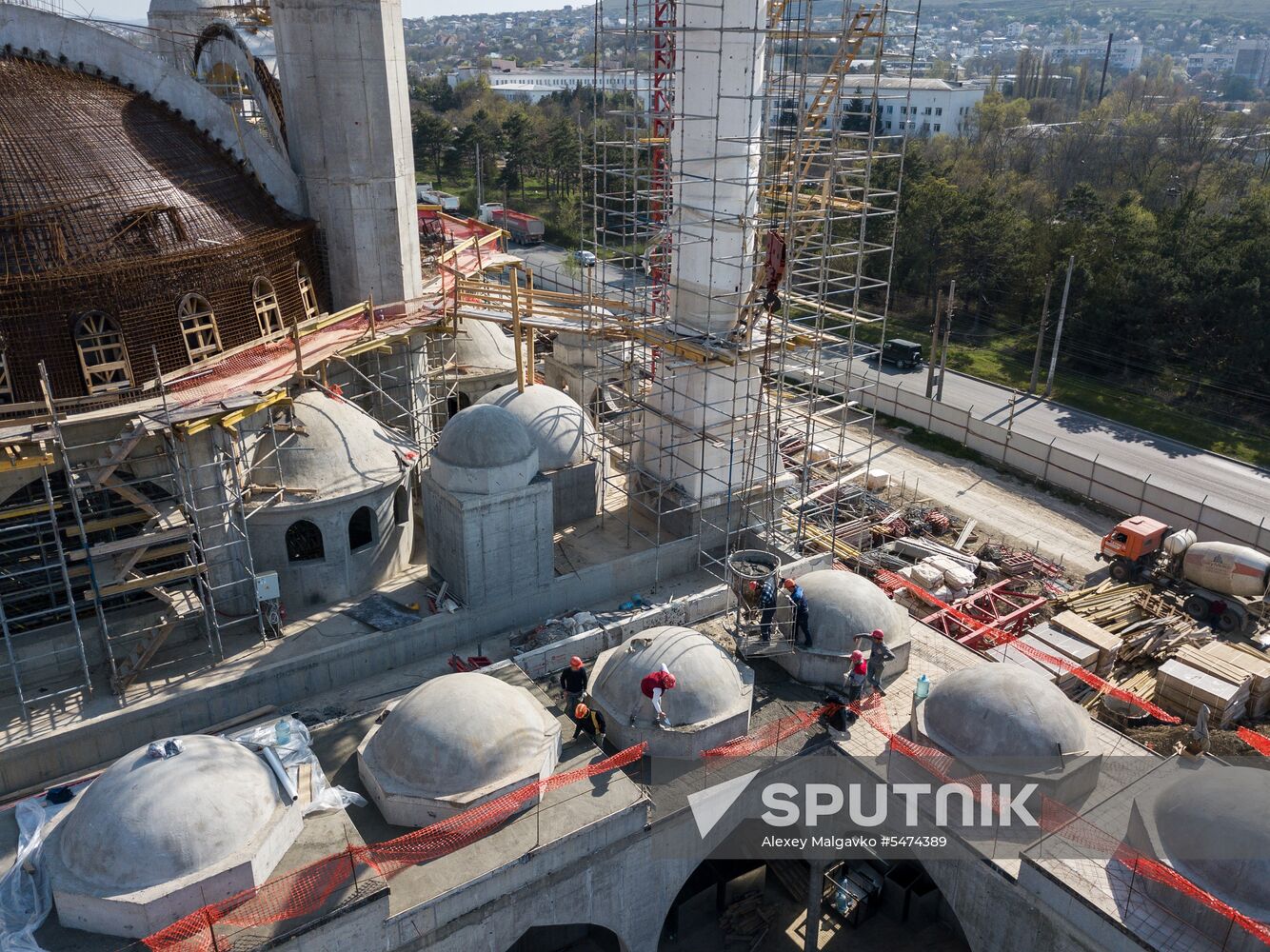 Construction of Cathedral Mosque in Simferopol