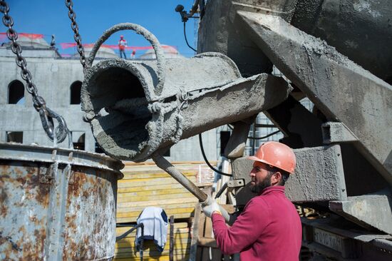 Construction of Cathedral Mosque in Simferopol