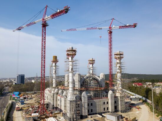 Construction of Cathedral Mosque in Simferopol
