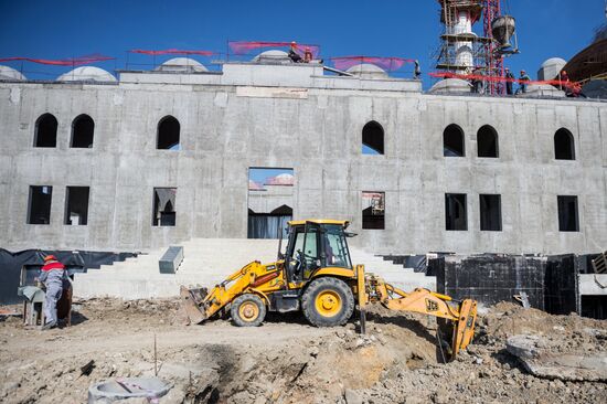Construction of Cathedral Mosque in Simferopol