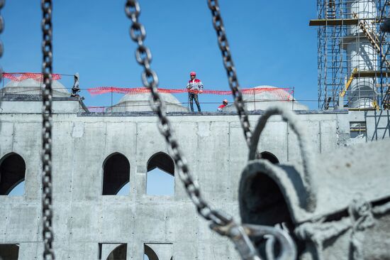 Construction of Cathedral Mosque in Simferopol