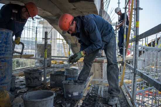 Construction of Cathedral Mosque in Simferopol