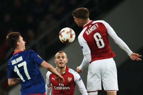 Football. Europa League. CSKA vs. Arsenal