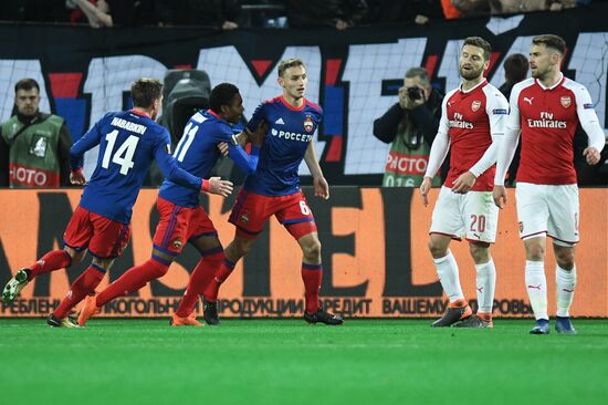 Football. Europa League. CSKA vs. Arsenal
