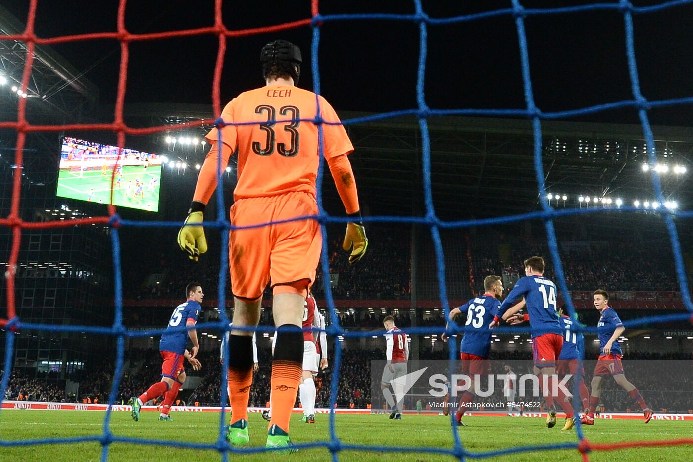 Football. Europa League. CSKA vs. Arsenal