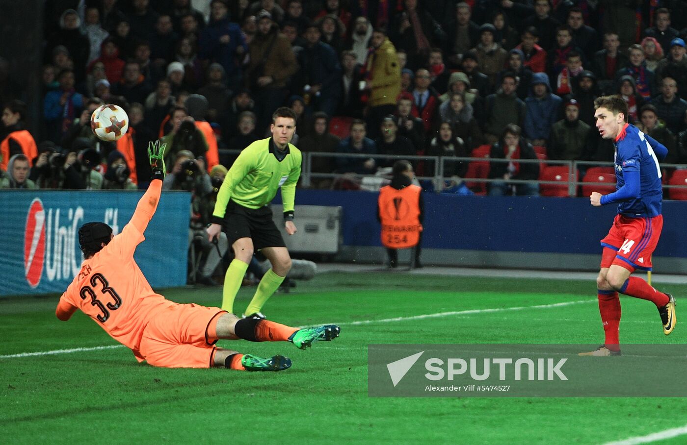 Football. Europa League. CSKA vs. Arsenal