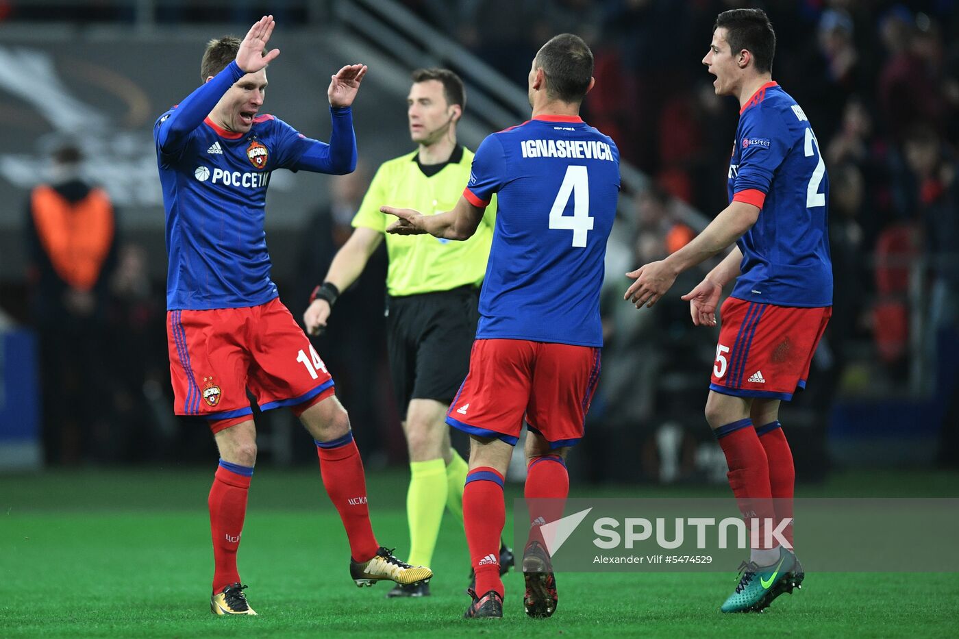 Football. Europa League. CSKA vs. Arsenal