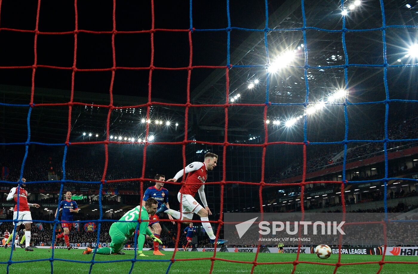 Football. Europa League. CSKA vs. Arsenal