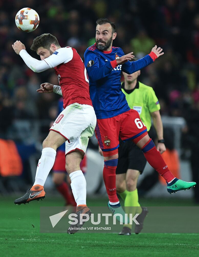 Football. Europa League. CSKA vs. Arsenal