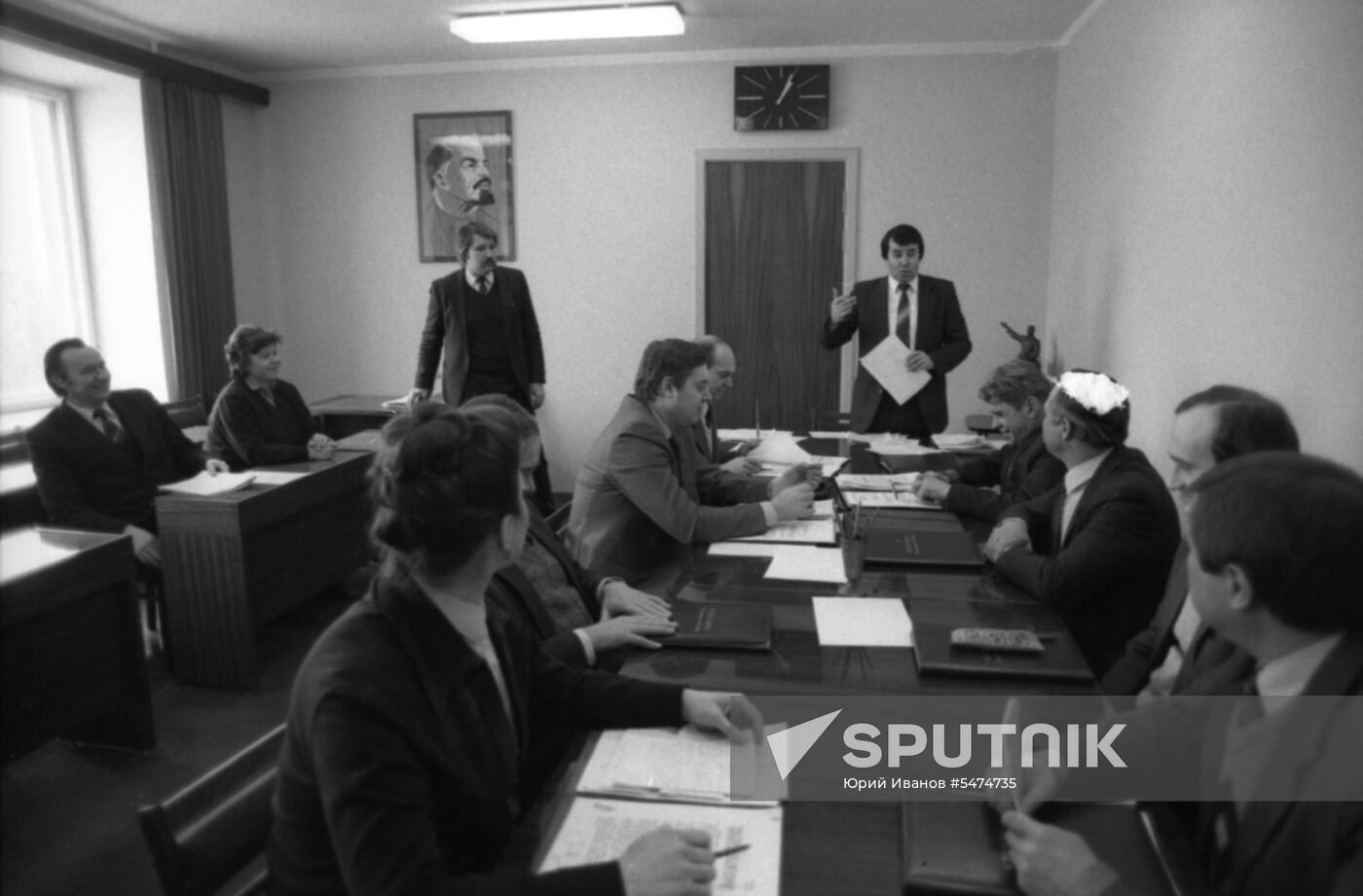First Secretary of Frunzensky District Committee of Communist Party of Belarus Leonid Radkevich