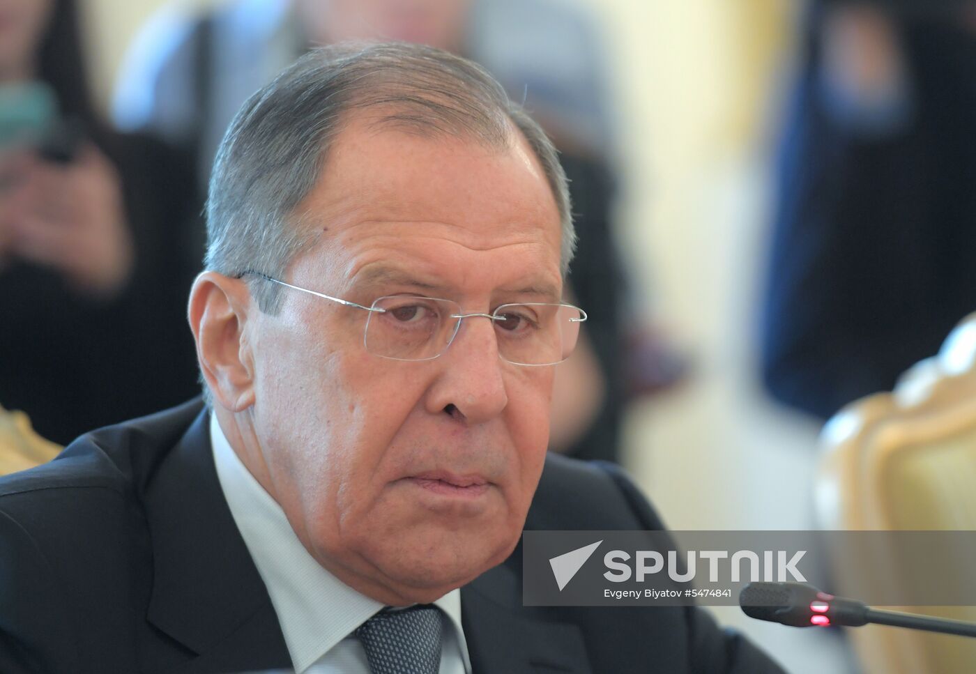 Foreign Minister Sergei  Lavrov meets with Dutch counterpart, Stef Blok