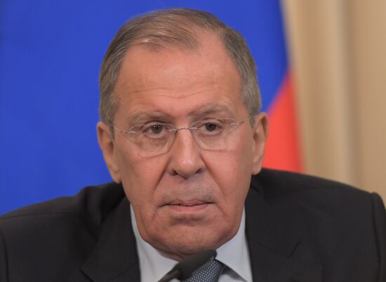 Foreign Minister Sergei  Lavrov meets with Dutch counterpart, Stef Blok