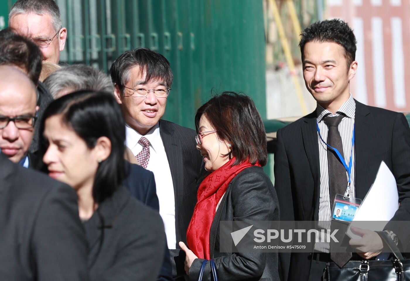 Foreign diplomats arrive at UK Embassy
