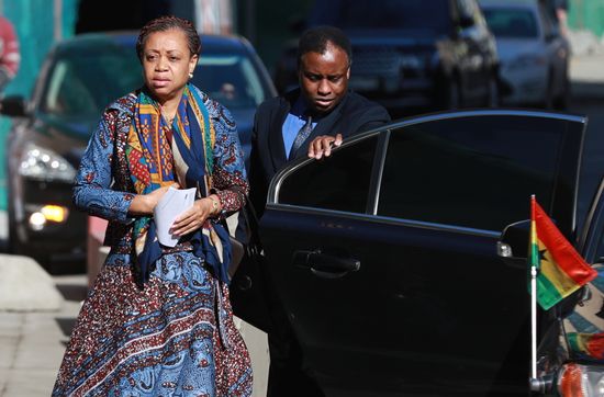 Foreign diplomats arrive at UK Embassy