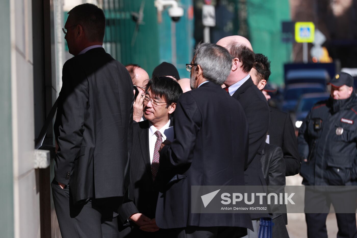 Foreign diplomats arrive at UK Embassy