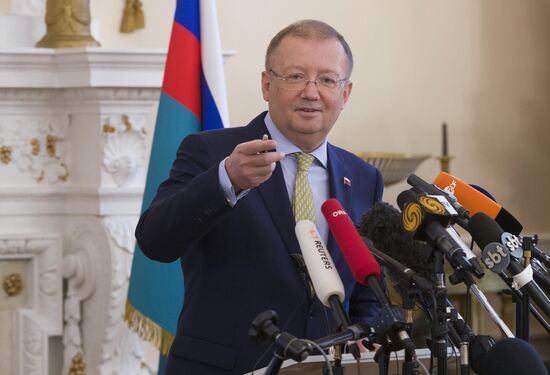 Russian Ambassador to UK Alexander Yakovenko's news conference