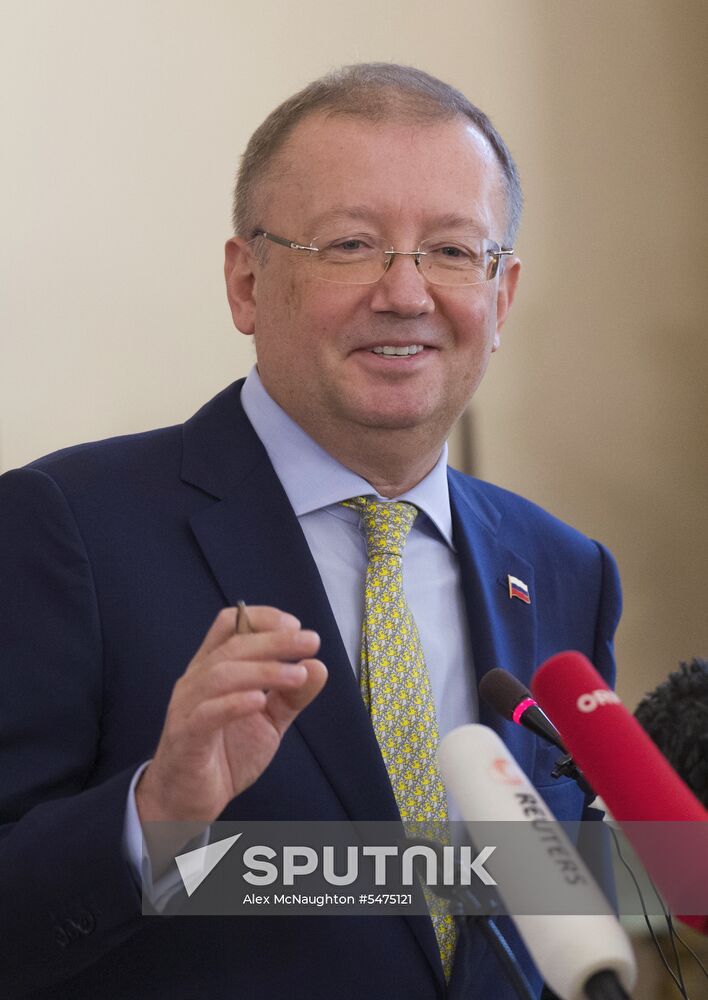Russian Ambassador to UK Alexander Yakovenko's news conference