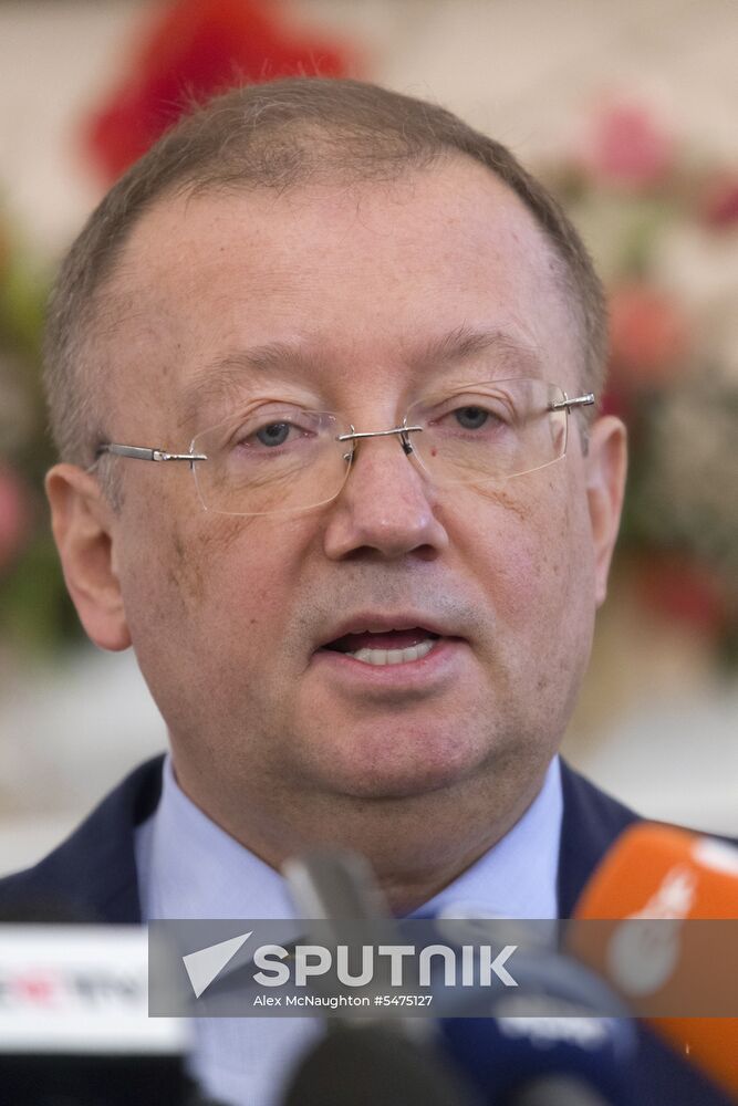 Russian Ambassador to UK Alexander Yakovenko's news conference