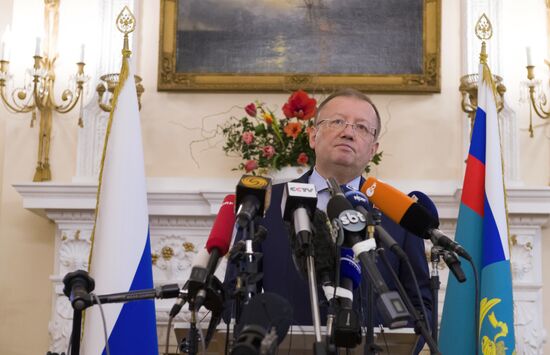 Russian Ambassador to UK Alexander Yakovenko's news conference