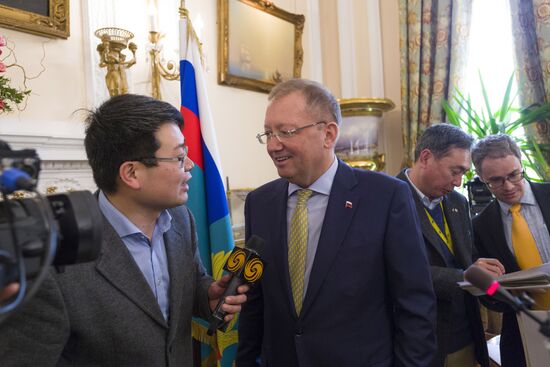 Russian Ambassador to UK Alexander Yakovenko's news conference