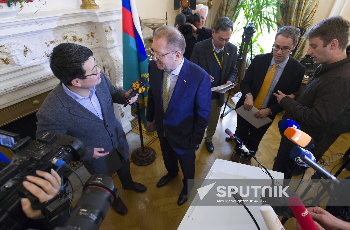 Russian Ambassador to UK Alexander Yakovenko's news conference