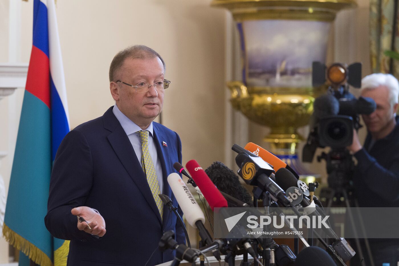 Russian Ambassador to UK Alexander Yakovenko's news conference
