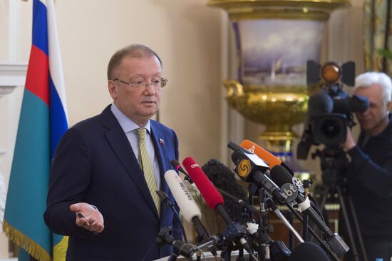 Russian Ambassador to UK Alexander Yakovenko's news conference