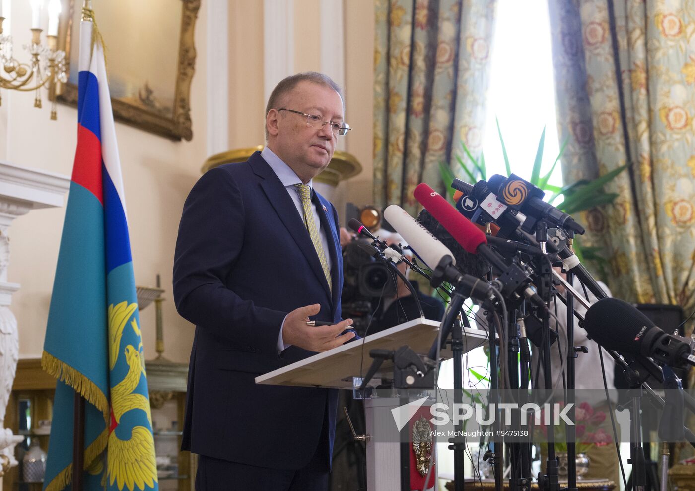 Russian Ambassador to UK Alexander Yakovenko's news conference