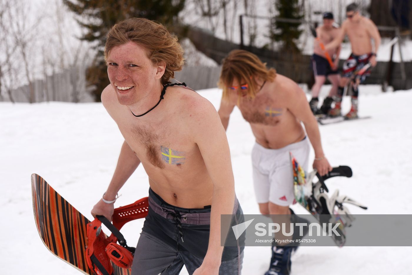 Grelka Fest bikini ski day at Sheregesh