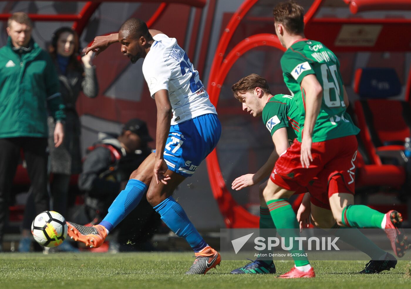 Football. Russian Football Premier League. Dynamo vs. Lokomotiv