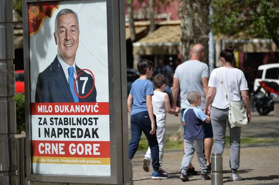 Presidential election campaign in Montenegro