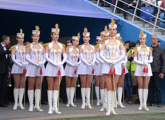 Football. First official match at Nizhny Novgorod Stadium