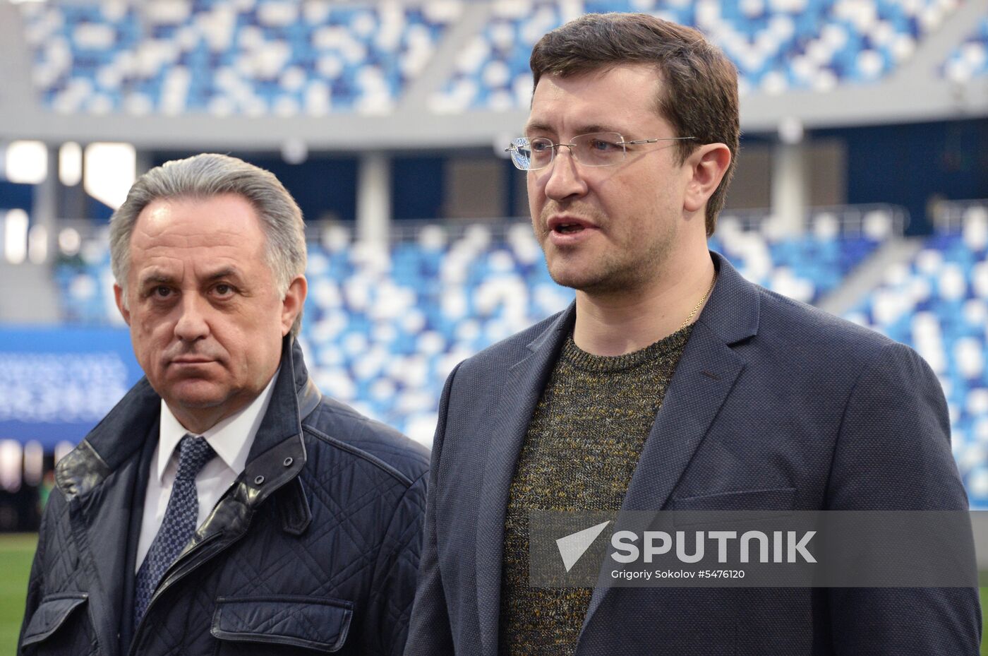 Football. First official match at Nizhny Novgorod Stadium