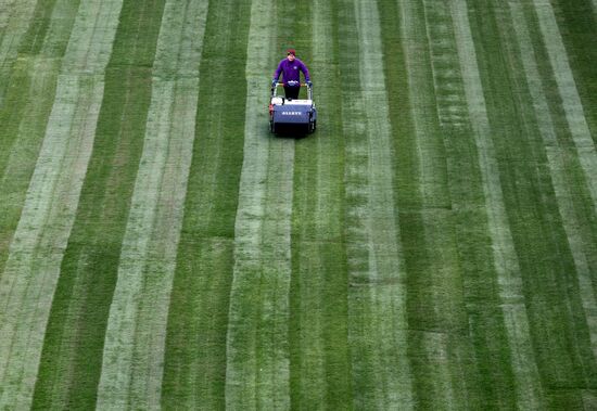 Turf laid at Samara Arena